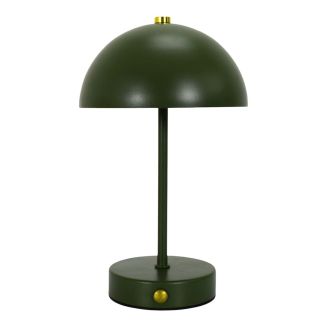 Lampe à poser en métal vert rechargeable (H25cm)