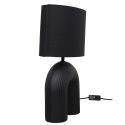 Lampe à poser archi céramique noir (H42cm)