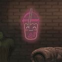Lampe led effet néon mural bubble tea kawaii sur port USB