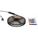 Ruban 30 Leds Multicolore Adhésif 100cm avec Télécommande