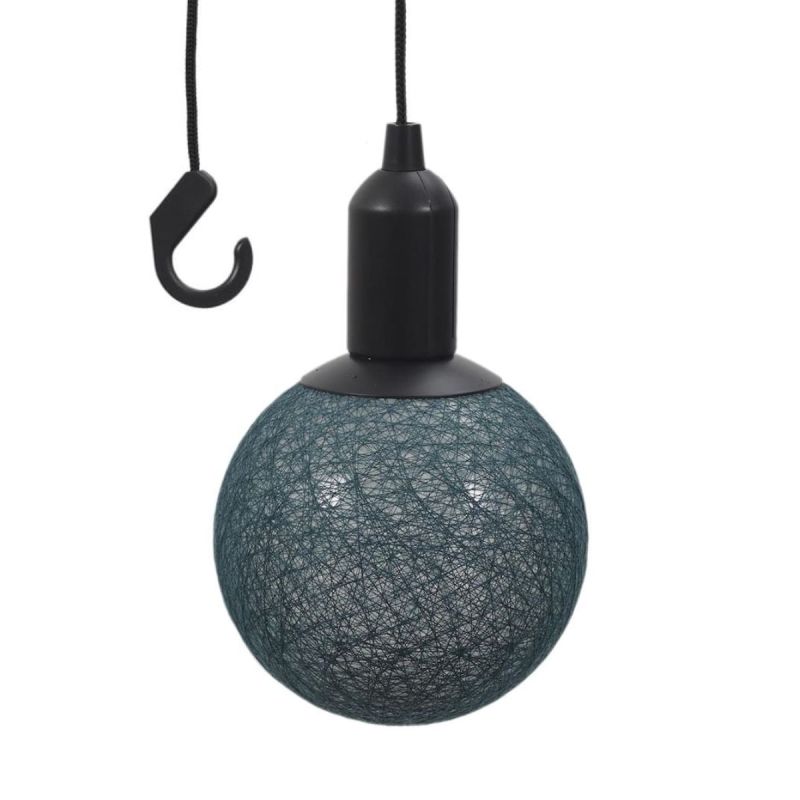 Boule décorative lumineuse suspendue grise (ø15cm) Boule décorative lumineuse suspendue grise (ø15cm)