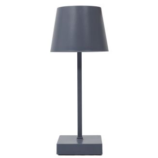 Lampe à poser led tactile gris rechargeable USB avec 3 intensités de lumière blanche