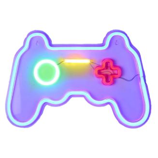 Lampe led effet néon mural manette de jeu sur port USB