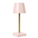 Lampe à poser led tactile rose rechargeable USB avec 3 intensités de lumière blanche