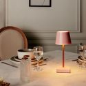 Lampe à poser led tactile rose rechargeable USB avec 3 intensités de lumière blanche