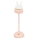 Lampe ou veilleuse de bureau led chat rose kawaii rechargeable avec 3 niveaux de luminosité