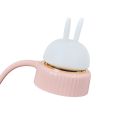 Lampe ou veilleuse de bureau led chat rose kawaii rechargeable avec 3 niveaux de luminosité