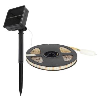 Ruban d'extérieur solaire 90 leds blanc adhésif 300cm avec son capteur