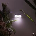 Projecteur led solaire extérieur noir éclairage blanc avec détecteur mouvement et luminosité