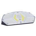 Projecteur led solaire extérieur noir éclairage blanc avec détecteur mouvement et luminosité