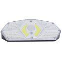 Projecteur led solaire extérieur noir éclairage blanc avec détecteur mouvement et luminosité