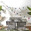 Guirlande lumineuse d'extérieur 20 ampoules led multicolores (L5,70m)