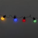 Guirlande lumineuse d'extérieur 20 ampoules led multicolores (L5,70m)