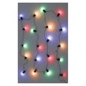 Guirlande solaire lumineuse d'extérieur 20 ampoules led multicolores(L10,70m)