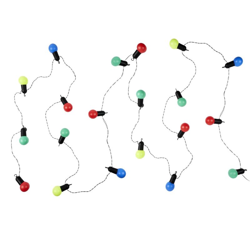 Guirlande solaire lumineuse d'extérieur 20 ampoules led multicolores(L10,70m) Guirlande solaire lumineuse d'extérieur 20 ampoules led multicolores(L10,70m)