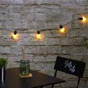 Guirlande lumineuse d'extérieur 20 ampoules led blanches (L5,70m)