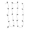 Guirlande solaire lumineuse d'extérieur 20 ampoules led blanches (L10,70m)