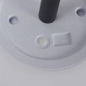 Lampe nomade d'extérieur blanc et noir rechargeable USB avec 3 niveaux éclairage