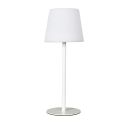 Lampe nomade d'extérieur blanc rechargeable USB avec 3 niveaux éclairage