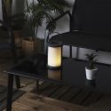 Lampe nomade solaire portable en plastique blanc et gris à Suspendre ou à poser
