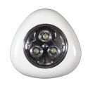 3 lampes led à pression blanc sans file avec fixation adhésive