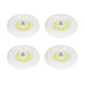 4 lampes led sans fil à pression avec fixation adhésive et sa télécommande incluse