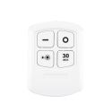 4 lampes led sans fil à pression avec fixation adhésive et sa télécommande incluse