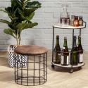 Bougie XXL en verre marron parfum ambre (H25,5cm)