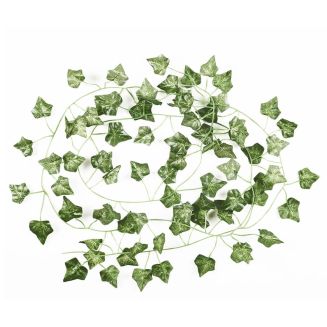 Guirlande d’intérieur en lierre artificiel vert en polyester (L2,30 m)