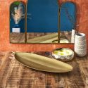 Vide-Poche en bois feuille de bananier Dorée 59,5cm