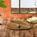 Vide-Poche en bois feuille Dorée 30,4cm