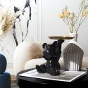 Vide-Poche ourson en origami noir et or plateau en l'air