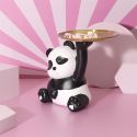 Vide-Poche panda kawaii blanc et noir plateau en l'air