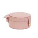 Boîte à bijoux en forme de chat rose en polyuréthane avec son pochon en polyester