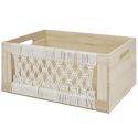 3 cagettes en bois gigogne esprit bohème naturel