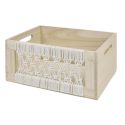 3 cagettes en bois gigogne esprit bohème naturel