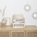 3 cagettes en bois gigogne esprit bohème naturel