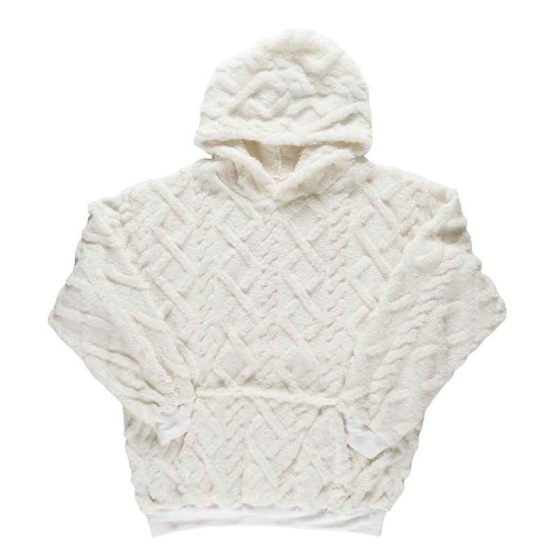 Sweat à Capuche ultra doux blanc avec une poche broderie "femme de ouf" Sweat à Capuche ultra doux blanc avec une poche broderie "femme de ouf"