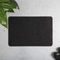 Tapis d’entrée antidérapant en polyester noir 40x60cm