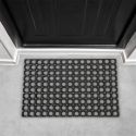 Tapis d’entrée caillebotis en caoutchouc noir 40x60cm