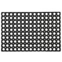 Tapis d’entrée caillebotis en caoutchouc noir 40x60cm