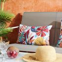 Coussin 30x50 déhoussable tissu déperlant paradis exotique