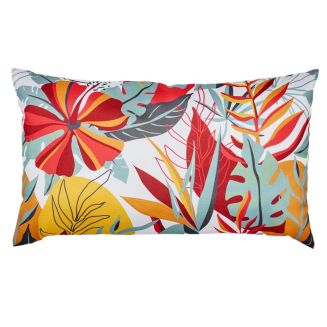 Coussin 30x50 déhoussable tissu déperlant paradis exotique
