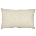 Coussin 30x50cm en polyester motif palmier coloris marron et blanc