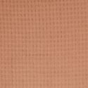 Plaid jeté de canapé 120x150cm style gaufré coloris ocre