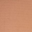 Plaid jeté de canapé 150x200cm style gaufré coloris ocre