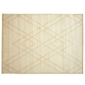 Tapis fil métallisé en polypropylène beige 150x200cm