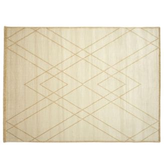 Tapis fil métallisé en polypropylène beige 150x200cm