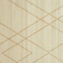 Tapis fil métallisé en polypropylène beige 150x200cm