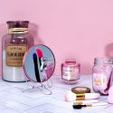 Bougie XXL en verre parfum fleur de coton (H25,5cm)